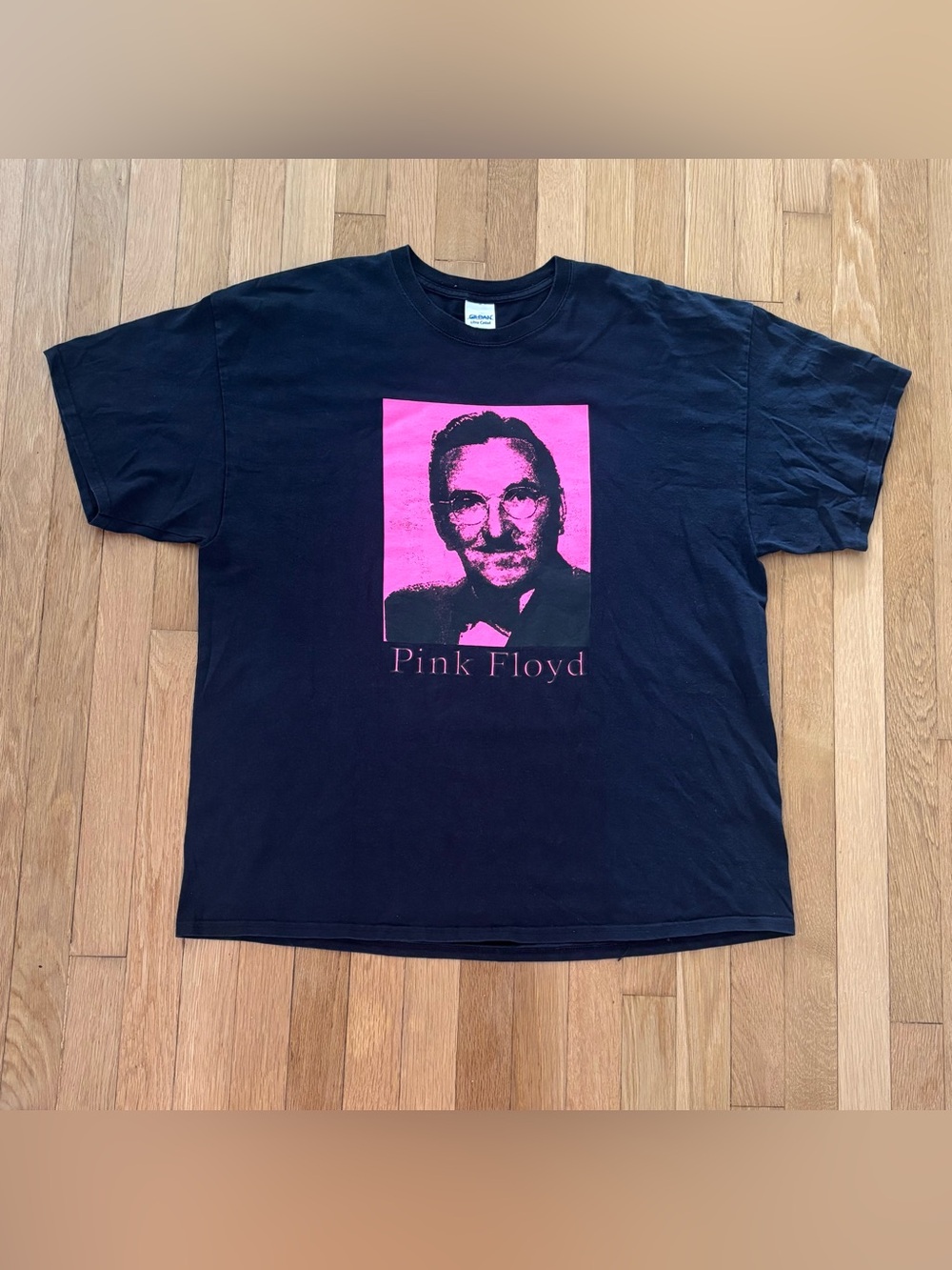 Vintage Pink Floyd Barber Shirt Mens 2XL Black Andy Griffith Parody Band Graphic